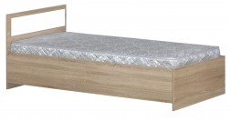 Кровать 1-спальная с прямой спинкой картинка