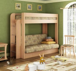 Двухъярусная кровать с диваном купить в каталоге - Иконка 3