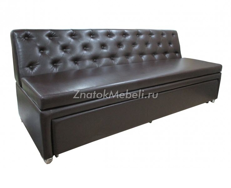 Кожаный диван для кухни №34 со спальным местом купить в Новосибирске, фотои цена от компании АВТОР, ателье мягкой мебели - ЗНАТОК МЕБЕЛИ