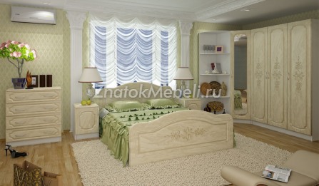 Спальня "Фиеста Перламутр 2" с фото и ценой - Фотография 1