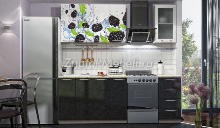 Кухня "Ежевика" (1.6 м) с фото и ценой - Фотография 1