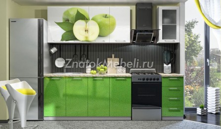 Кухня "Яблоко" (2.0м) с фото и ценой - Фотография 1