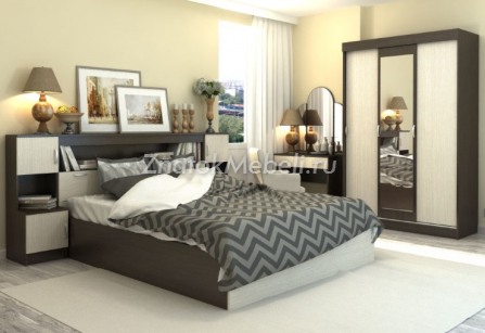 Модульная спальня «Бася», композиция 1 (DOSP-SRSK-0064) с фото и ценой - Фотография 1
