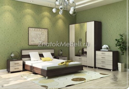 Модульная спальня «Флоренция 1400» (DOSP-PLKN-0047) с фото и ценой - Фотография 1