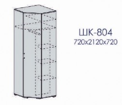 Шкаф угловой ШК 804 от гостиной «Рошель» (DOSH-SRSK-0095) купить в каталоге - Иконка 2