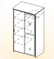 Шкаф-купе 2-х дверный «Уют-2» (DOSH-PLKN-0039) купить в каталоге - Иконка 2