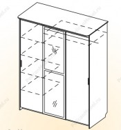 Шкаф-купе 3-х дверный «Уют» (DOSH-PLKN-0038) купить в каталоге - Иконка 2