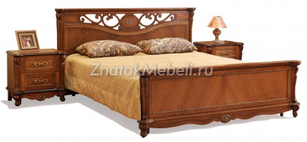 Кровать двойная «Алези» с высоким изножьем с фото и ценой - Фотография 1
