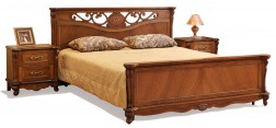 Кровать двойная «Алези» с высоким изножьем купить в каталоге - Иконка 1