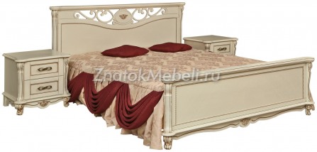 Кровать двойная «Алези» с высоким изножьем с фото и ценой - Фотография 2