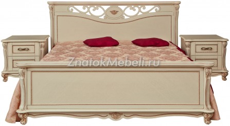 Кровать двойная «Алези» с высоким изножьем с фото и ценой - Фотография 3