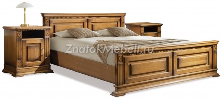 Кровать двуспальная "Верди Люкс" с высоким изножьем с фото и ценой - Фотография 1