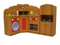Детская угловая кухня "Мальвина" малая (Б-3-1) картинка