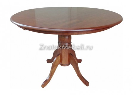 Круглый стол из массива гевеи с фото и ценой - Фотография 1