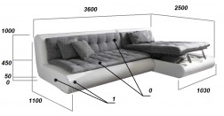 Угловой диван со съемными матрасами купить в каталоге - Иконка 1