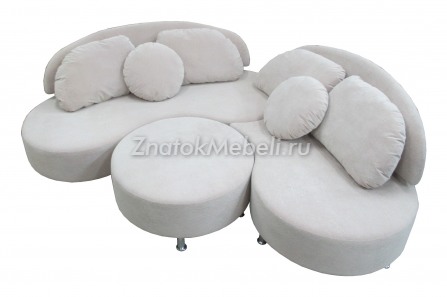 Модульный диван с пуфом с фото и ценой - Фотография 1