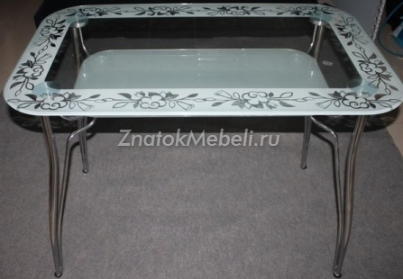 Стол кухонный стеклянный Византия 1100*700 с фото и ценой - Фотография 2