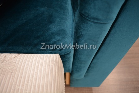 Диван-кровать "Юнна-Эгоист" синий велюр с фото и ценой - Фотография 5