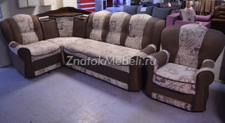 Угловой диван с баром и креслом "Агат" раскладной с фото и ценой - Фотография 2
