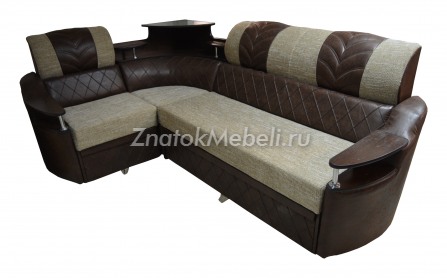 Угловой диван-кровать "Агат-2" экокожа комбинированный с фото и ценой - Фотография 1