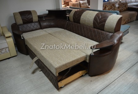 Угловой диван-кровать "Агат-2" экокожа комбинированный с фото и ценой - Фотография 3