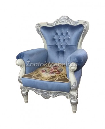 Каминное кресло "Юнна-Император" ручная резьба с фото и ценой - Фотография 1