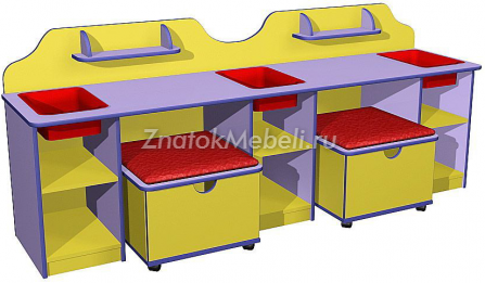 Дидактический стол с пуфиками (Б-204) с фото и ценой - Фотография 1