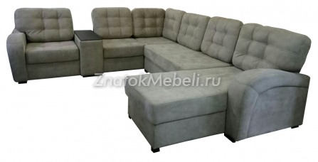 П-образный диван "Баден" с баром с фото и ценой - Фотография 1