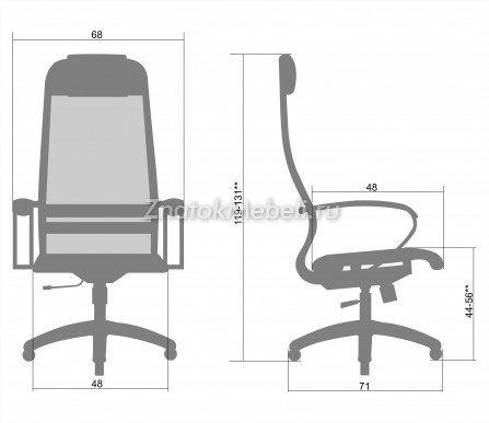 Кресло метта SU-1-BK Комплект 4 с фото и ценой - Фотография 4