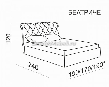 Кровать "Беатриче" с фото и ценой - Фотография 3