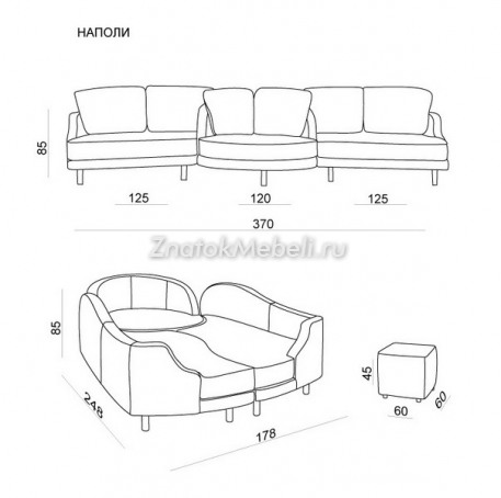 Угловой диван "Наполи" трансформер с фото и ценой - Фотография 6