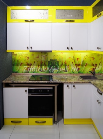 Кухня "Техно-платина / Желтая река" с фото и ценой - Фотография 13