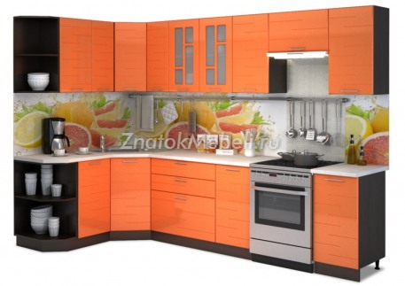 Модульная кухня "Техно" 3.1х1.6 м с фото и ценой - Фотография 1